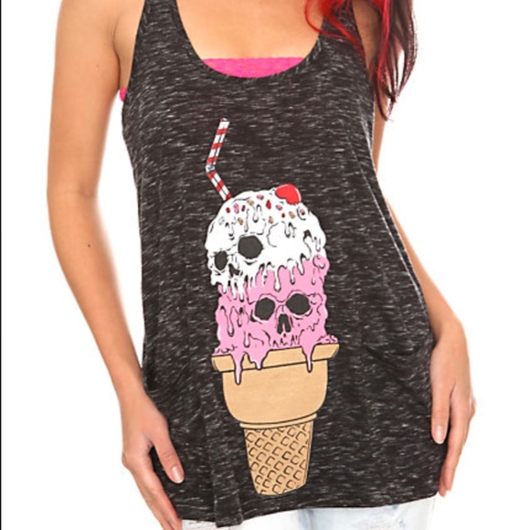 Hot Topic Tops - Hot Topic Ice Cream Skull Tank